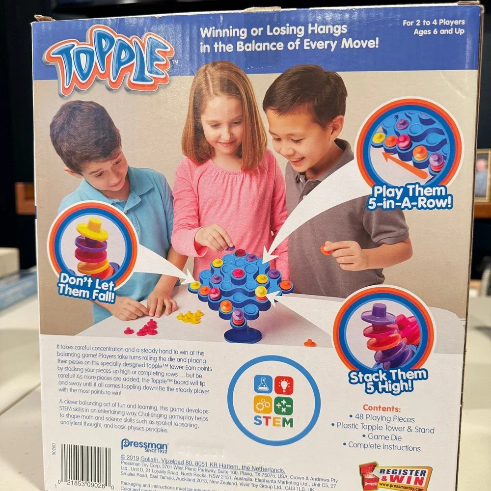 Topple Balancing Game and Boggle Jr. Preschool Matching Game Set‎